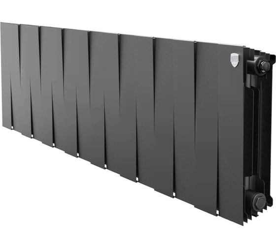 Радиатор биметаллический ROYAL THERMO PianoForte 300 Чёрный - 16 секц. НС-1682354