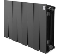 Радиатор биметаллический ROYAL THERMO PianoForte 300 Чёрный - 8 секц. НС-1682355