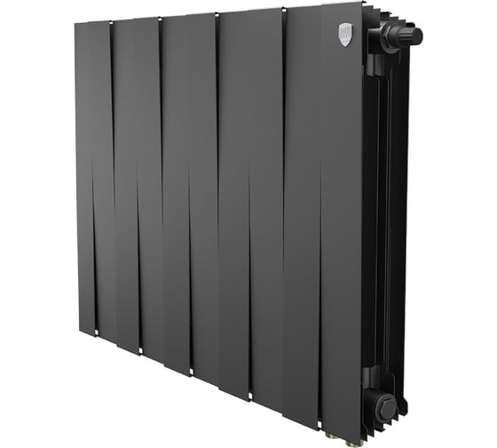 Радиатор биметаллический ROYAL THERMO PianoForte 500 Чёрный VR80 - 10 секц. НС-1682389