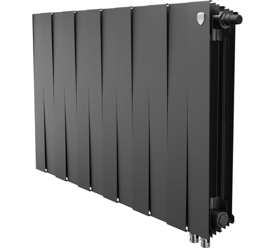 Радиатор биметаллический ROYAL THERMO PianoForte 500 Чёрный VR80 - 12 секц. НС-1682390