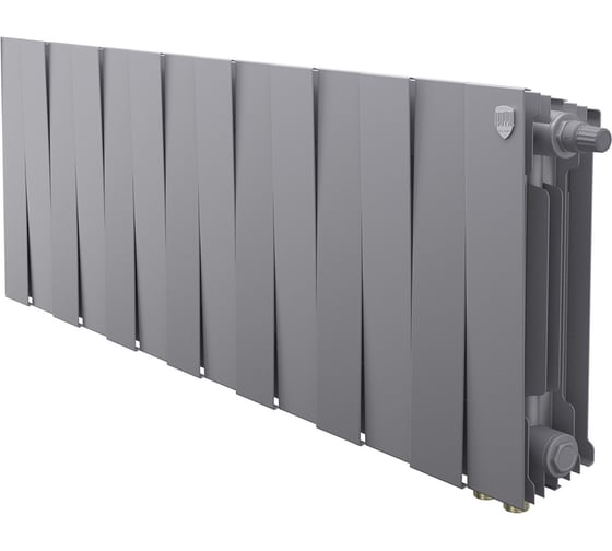Радиатор биметаллический ROYAL THERMO PianoForte 300 Серебристый VR80 - 14 секц. НС-1682347