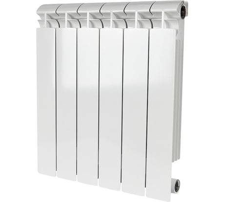 Биметаллический радиатор STOUT ALPHA 500 6 секций SRB-2310-050006 RG00908P3ARM16