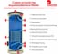 Водонагреватель косвенного нагрева Wester со змеевиком HWT 160, (без отвода под ТЭН) 0-02-0020 2