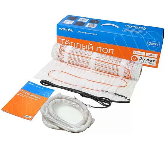 Нагревательный мат Welrok Mat 1.5 м2, 0.225 кВт 4660251141127 1