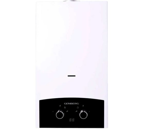 Проточный газовый водонагреватель Genberg 310.01 ПРЕМИУМ 10 л. Черная накладка 514 1