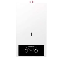 Проточный газовый водонагреватель Genberg 410.01 ТУРБО 10 л. Белая с телескопической трубой 419