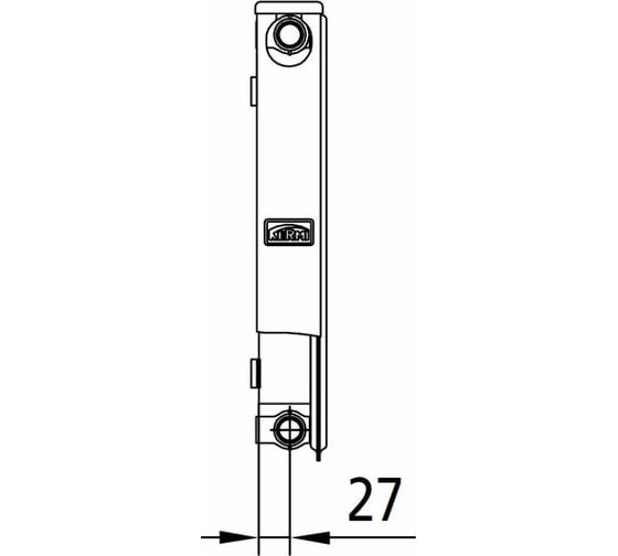 Радиатор Kermi otop FK0 11 61х500х700, RAL 9016 белый FK0110500701N2Z