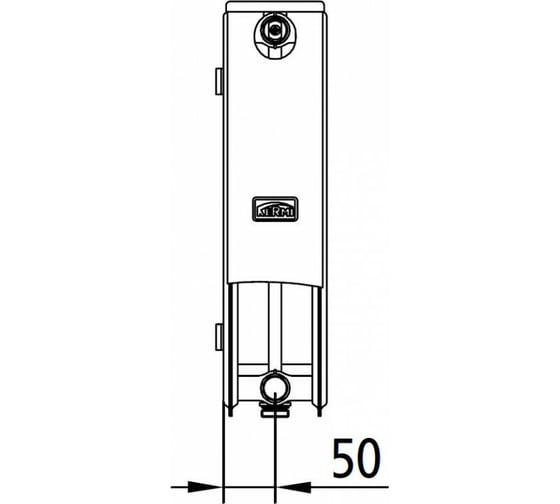 Радиатор Kermi otop FTV 22, 100х200х2000, R, RAL 9016 белый FTV220202001RXK
