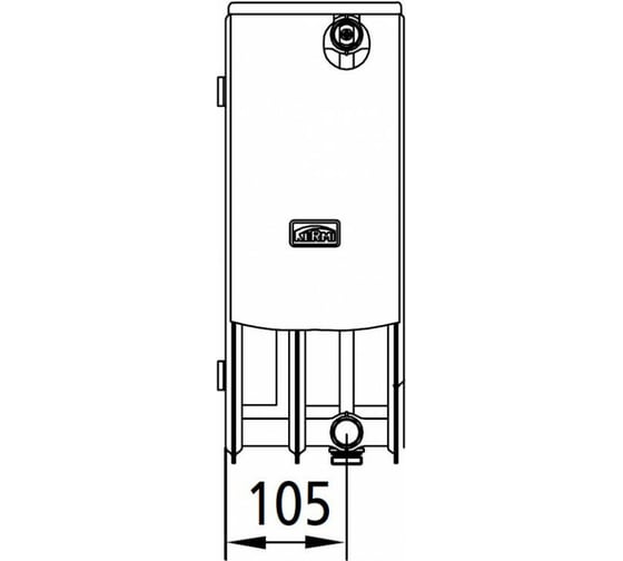 Радиатор Kermi otop FTV 33, 155х200х1000, R, RAL 9016 белый FTV330201001RXK