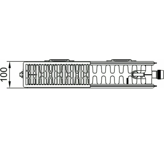 Радиатор Kermi otop FTV 22, 100х200х600, R, RAL 9016 белый FTV220200601RXK