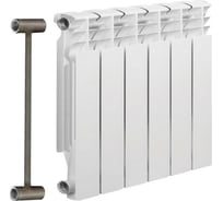 Биметаллический радиатор отопления Solur PRESTIGE 6 секций BMET06