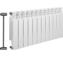 Биметаллический радиатор отопления Solur PRESTIGE 12 секций BMET12