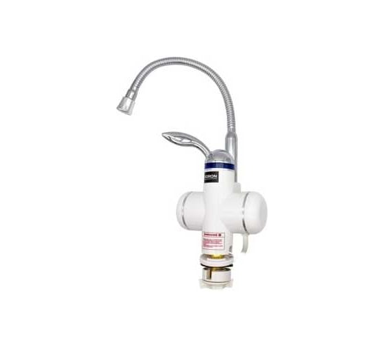 Кран-водонагреватель проточного типа DORON 3000Вт, нагрев до 60С, гофрированный излив HF-007 (1/10) 003420 1