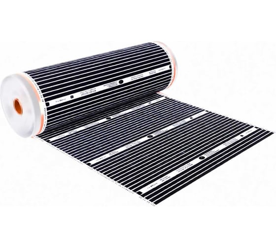 Пленочный теплый пол электрический инфракрасный ТеплоСофт ширина 100см 6м.кв. с электронным терморегулятором, инфракрасная пленка 6м2 плёнка100 6метров/эл 1