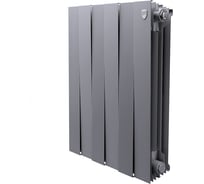 Радиатор биметаллический Royal Thermo PianoForte 500 Серебристый - 6 секц. НС-1682376