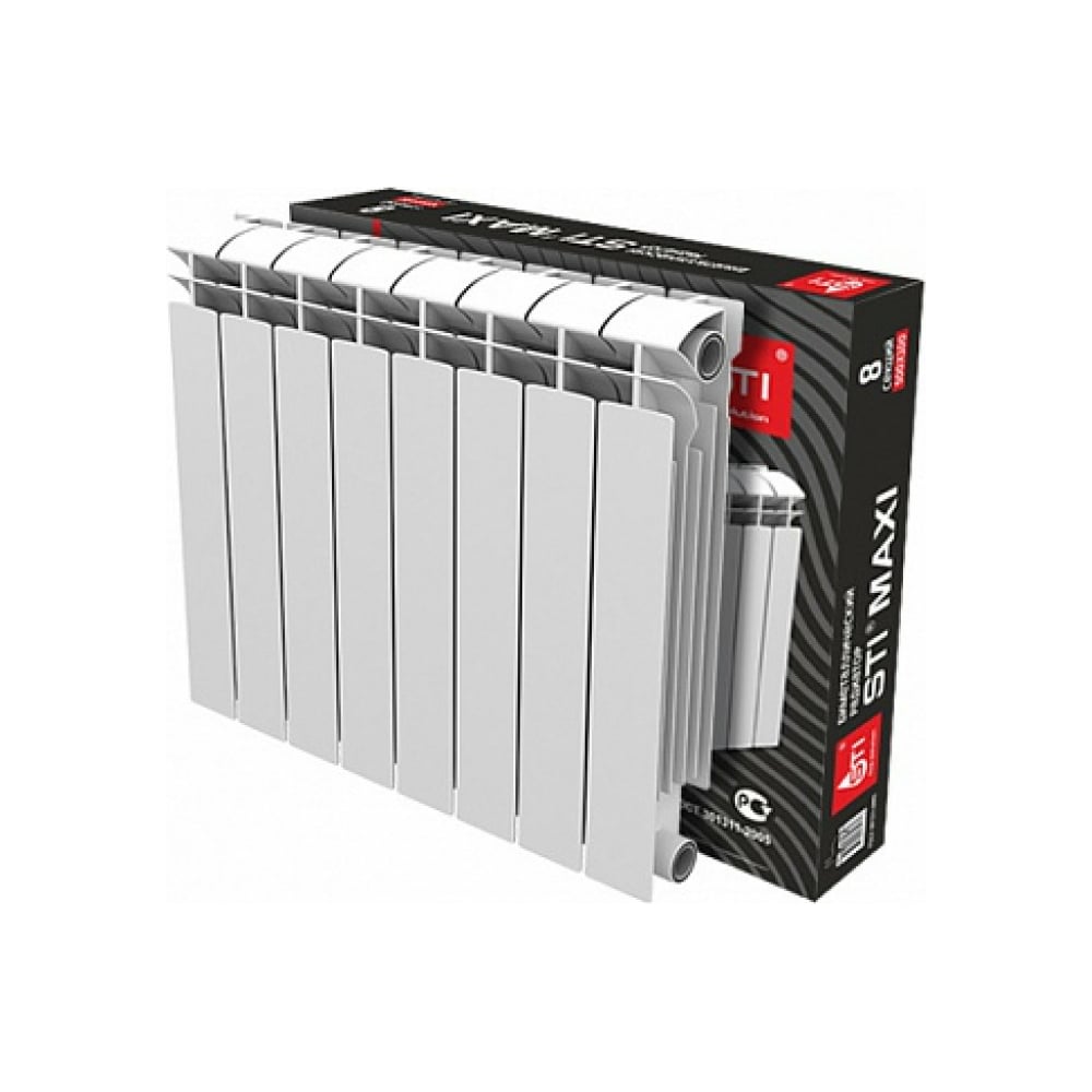 Биметаллический радиатор STI Bimetal MAXI 500-100 12 секций D220-00108 ...