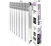 Биметаллический радиатор секционный STI ECO RUS BM 500/80 10 секций (цвет - белый), D220-00288