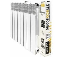 Радиатор алюминиевый секционный STI ECO RUS AL 500/80 8 секций (цвет - белый), D220-00177