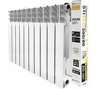 Радиатор алюминиевый секционный STI ECO RUS AL 500/80 10 секций (цвет - белый), D220-00173