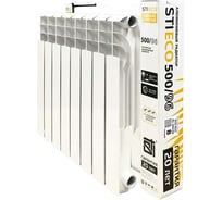 Радиатор алюминиевый секционный STI ECO RUS AL 500/96 8 секций (цвет - белый), D220-00182