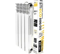 Радиатор алюминиевый секционный STI ECO RUS AL 500/96 4 секции (цвет - белый), D220-00180