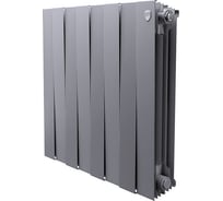 Радиатор биметаллический Royal Thermo PianoForte 500 Серебристый - 8 секц. НС-1682377