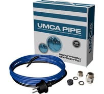Саморегулирующийся греющий кабель UMCA 30м/300Вт в/на трубу с сальником в комплекте 208247