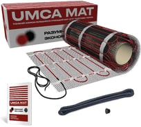 Комплект теплого пола электрический мат для квартир и домов 180 Вт/м², 9.0 м²/1620 Вт UMCA 208013