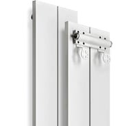 Радиатор отопления алюминиевый MIVARMO вертикальный 2 секции, 1500 мм, белый, Multiflex центральное MA2-1500-9016-MC