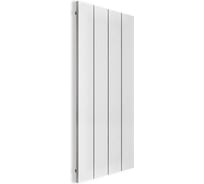 Радиатор отопления алюминиевый MIVARMO вертикальный 4 секции, 1500 мм, белый, Multiflex центральное MA4-1500-9016-MC