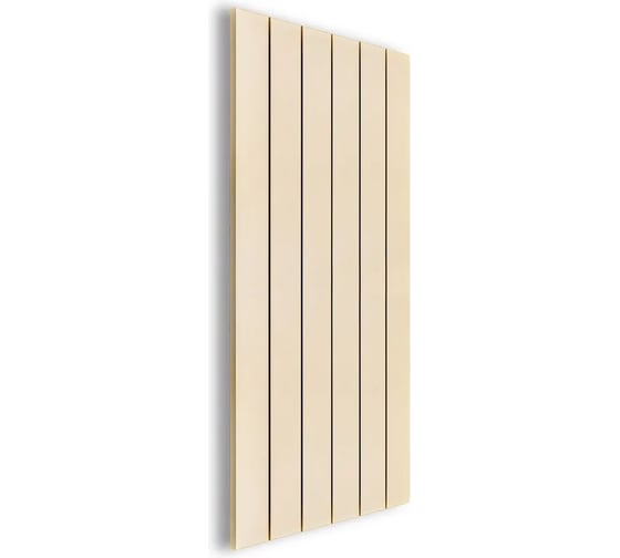 Радиатор отопления алюминиевый вертикальный MIVARMO 6 секции, 1750 мм, жемчужно-белый, Multiflex левое MA6-1750-1013-ML 1