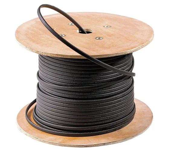 Саморегулирующийся нагревательный кабель EKF HSU-45F (45 Вт/м) 200 м, фторопласт HSU-45F-200