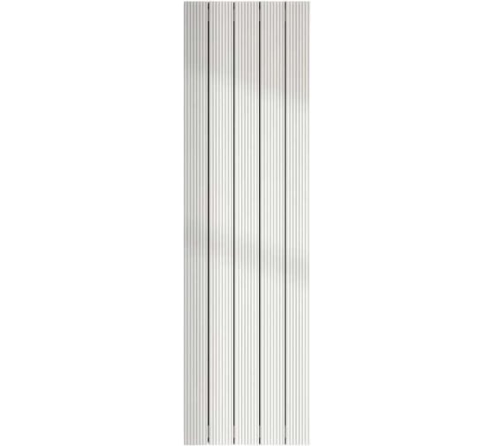 Вертикальный трубчатый радиатор отопления алюминиевый MIVARMO 5 секции, 1750 мм, белый, Multiflex правое MB5-1750-9016-MR