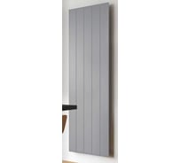 Вертикальный трубчатый радиатор отопления алюминиевый MIVARMO 5 секции, 2000 мм, серебро, Multiflex левое MB5-2000-9006-ML