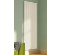 Вертикальный трубчатый радиатор отопления алюминиевый MIVARMO 6 секции, 1500 мм, жемчужно-белый, Multiflex левое MB6-1500-1013-ML