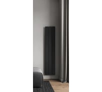 Радиатор отопления вертикальный трубчатый MIVARMO Multiflex алюминиевый 3 секции, 1500 мм, черный, левое MB3-1500-9005-ML