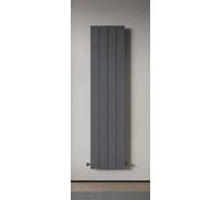Радиатор отопления вертикальный трубчатый MIVARMO Multiflex алюминиевый 4 секции, 1500 мм, графитовый серый, правое MB4-1500-7024-MR