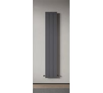 Радиатор отопления вертикальный трубчатый MIVARMO Multiflex алюминиевый 3 секции, 1500 мм, графитовый серый, левое MB3-1500-7024-ML
