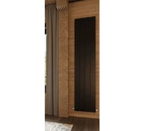 Радиатор отопления вертикальный трубчатый MIVARMO Multiflex алюминиевый 4 секции, 1750 мм, черный, левое MB4-1750-9005-ML