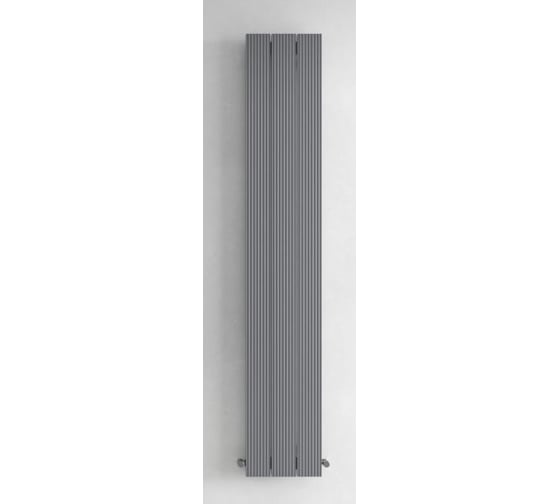Вертикальный трубчатый радиатор отопления MIVARMO алюминиевый, 3 секции, RAL 9006 (серебристый матовый), 175 см MB3-1750-9006