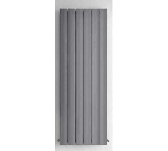 Вертикальный трубчатый радиатор отопления MIVARMO алюминиевый 6 секции, 2000 мм, серебро, Multiflex центральное MB6-2000-9006-MC