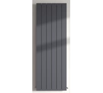 Вертикальный трубчатый радиатор отопления MIVARMO алюминиевый, 6 секций, RAL 7024 (графитовый муар), 150 см MB6-1500-7024