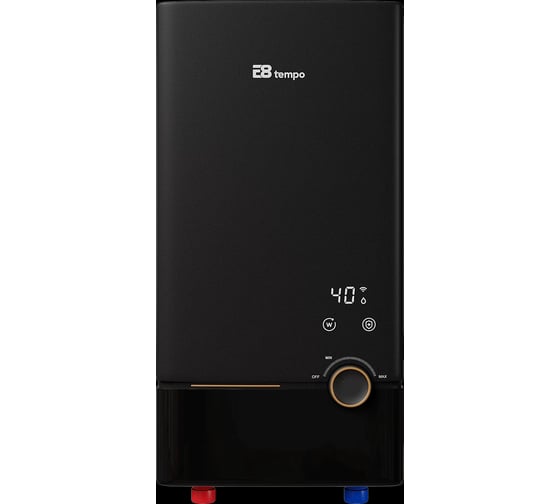 Проточный электрический водонагреватель E8tempo FSK312 (черная панель) E8FSK312