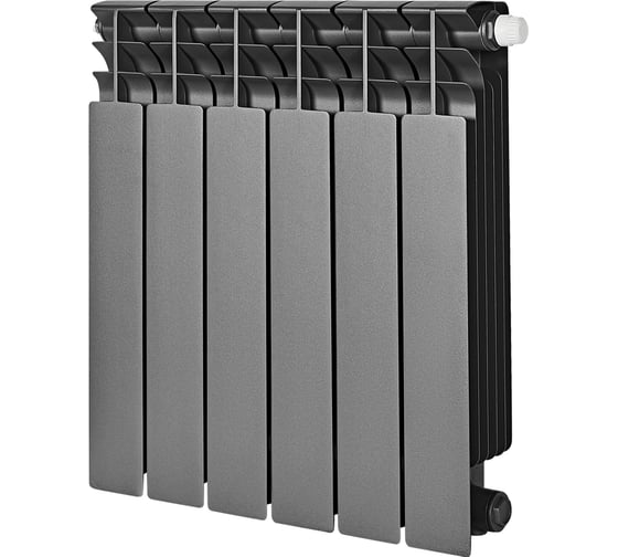 Радиатор биметаллический STOUT SRB-3320-050006 7024 TITAN VENTIL 500 6 секций RG009457RS2CVJ