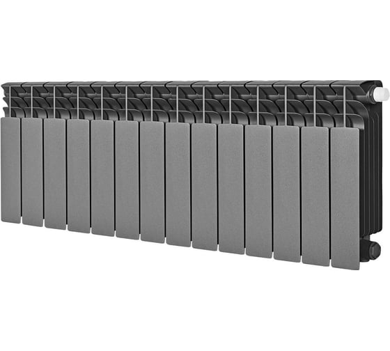 Радиатор биметаллический STOUT SRB-3320-035014 7024 TITAN VENTIL 350 14 секций RG009457RS4EVT