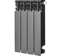 Радиатор биметаллический STOUT SRB-3320-050004 7024 TITAN VENTIL 500 4 секции RG009457RS23VI