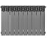 Радиатор биметаллический STOUT SRB-3320-050010 7024 TITAN VENTIL 500 10 секций RG009457RS2PNL 2