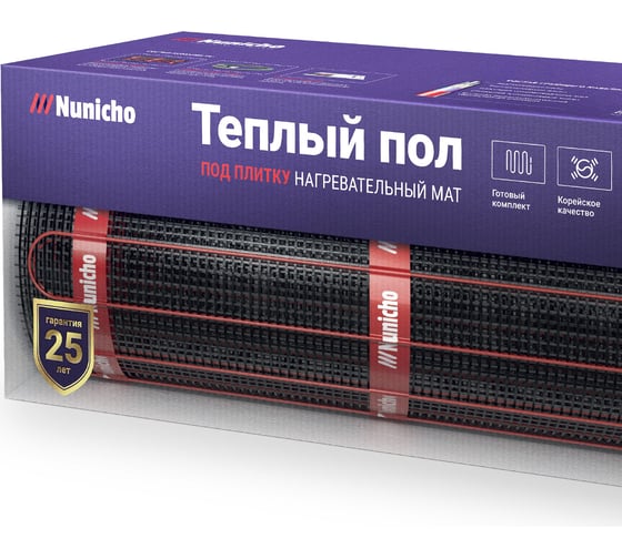 Электрический теплый пол Nunicho 3,5 м2, 150 Вт/м2 двужильный экранированный 141353