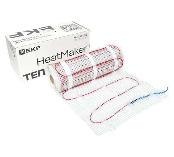Мат нагревательный двухжильный EKF HeatMaker 4 кв. м 600 Вт nm1-600-4n