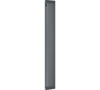 Стальной трубчатый радиатор Kohr Heim 2180/07 секций с боковым подключением 3/4 графит RAL7024 SRC01-2180/07GG